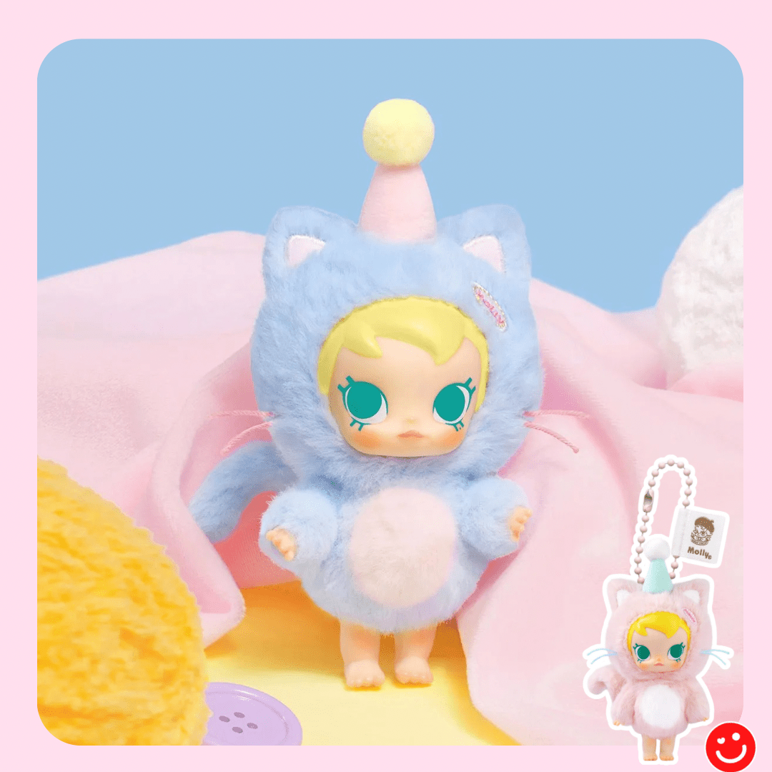 Pop Mart Baby Molly Pocket Friends Series Vinyl Plush Pendant Blind Box