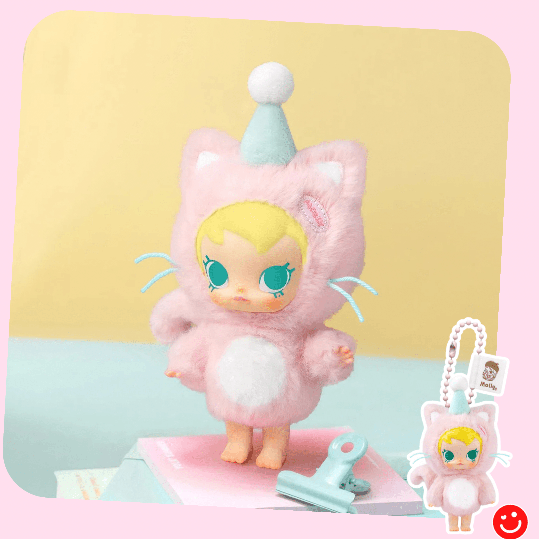 Pop Mart Baby Molly Pocket Friends Series Vinyl Plush Pendant Blind Box
