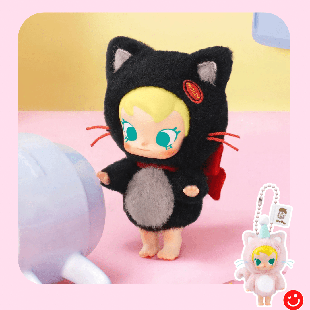 Pop Mart Baby Molly Pocket Friends Series Vinyl Plush Pendant Blind Box