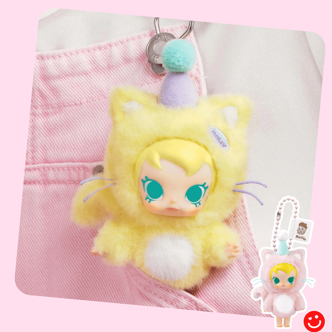 Pop Mart Baby Molly Pocket Friends Series Vinyl Plush Pendant Blind Box