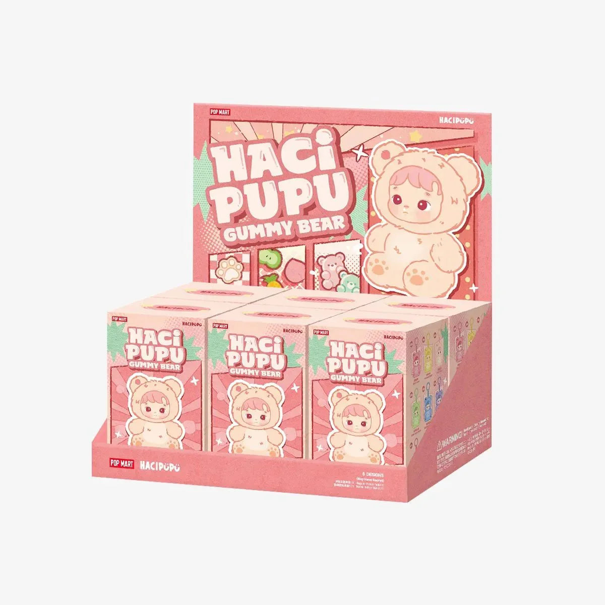 Pop Mart Haci Pupu Gummy Bear Series Vinyl Plush Pendant Blind Box