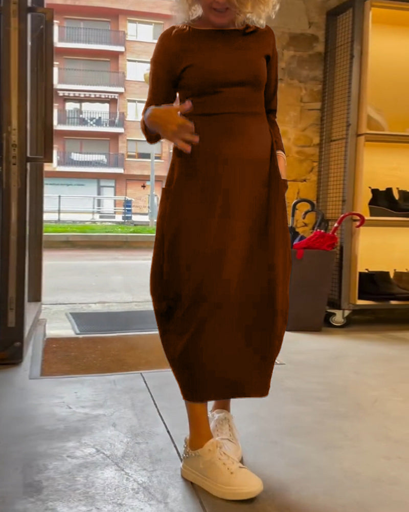 Alma™ lange sweatshirtjurk