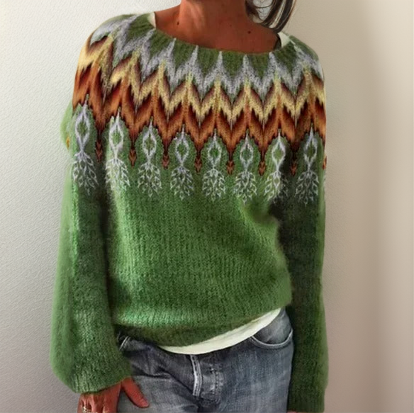 Benti | Stijlvolle en comfortabele trui met geometrisch patroon