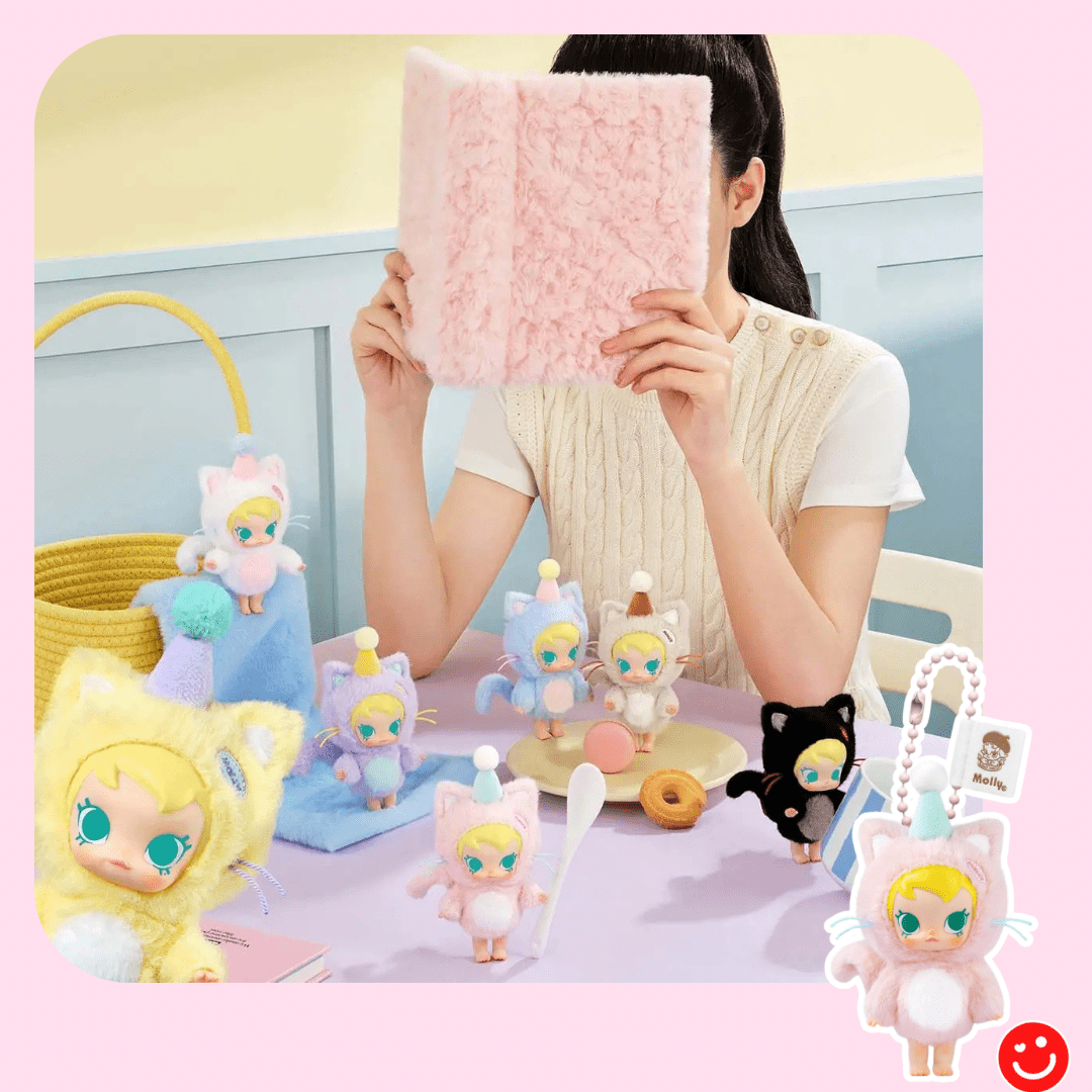 Pop Mart Baby Molly Pocket Friends Series Vinyl Plush Pendant Blind Box