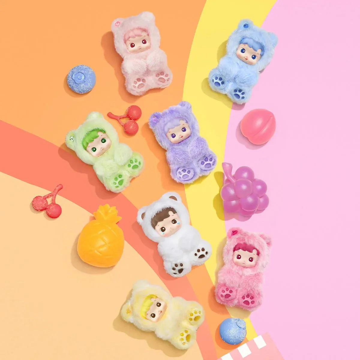 Pop Mart Haci Pupu Gummy Bear Series Vinyl Plush Pendant Blind Box