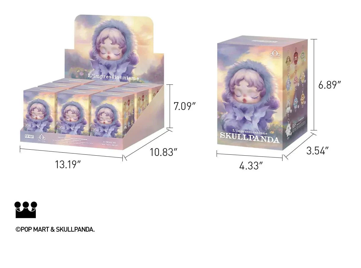 Pop Mart θSKULLPANDA L'impressionnisme Series Plush Doll Blind Box