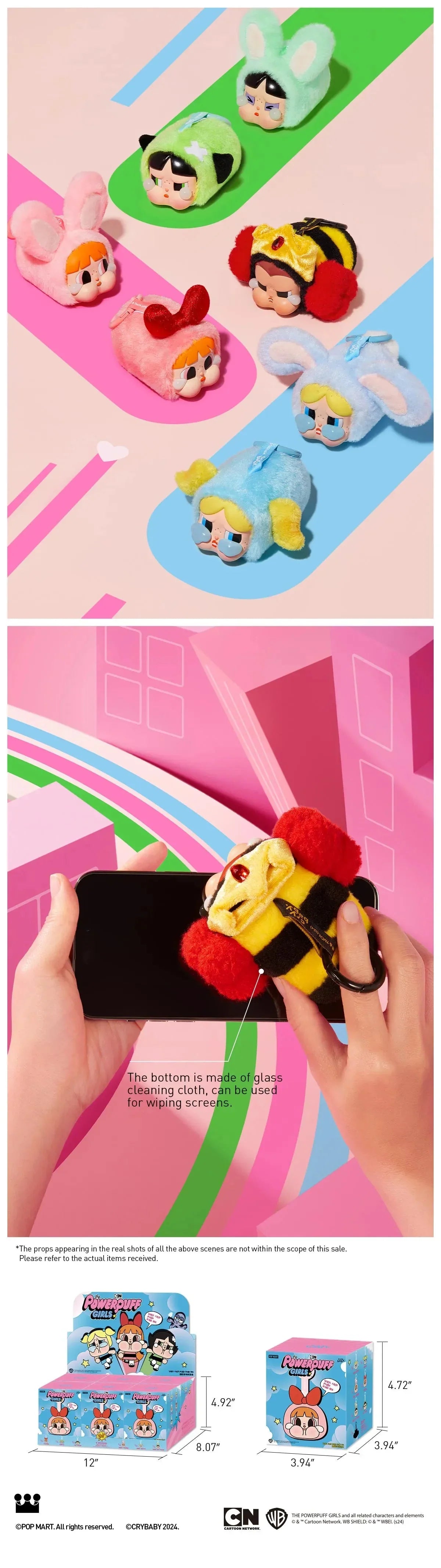 Pop Mart CRYBABY × Powerpuff Girls Series-Vinyl Face Plush Blind Box