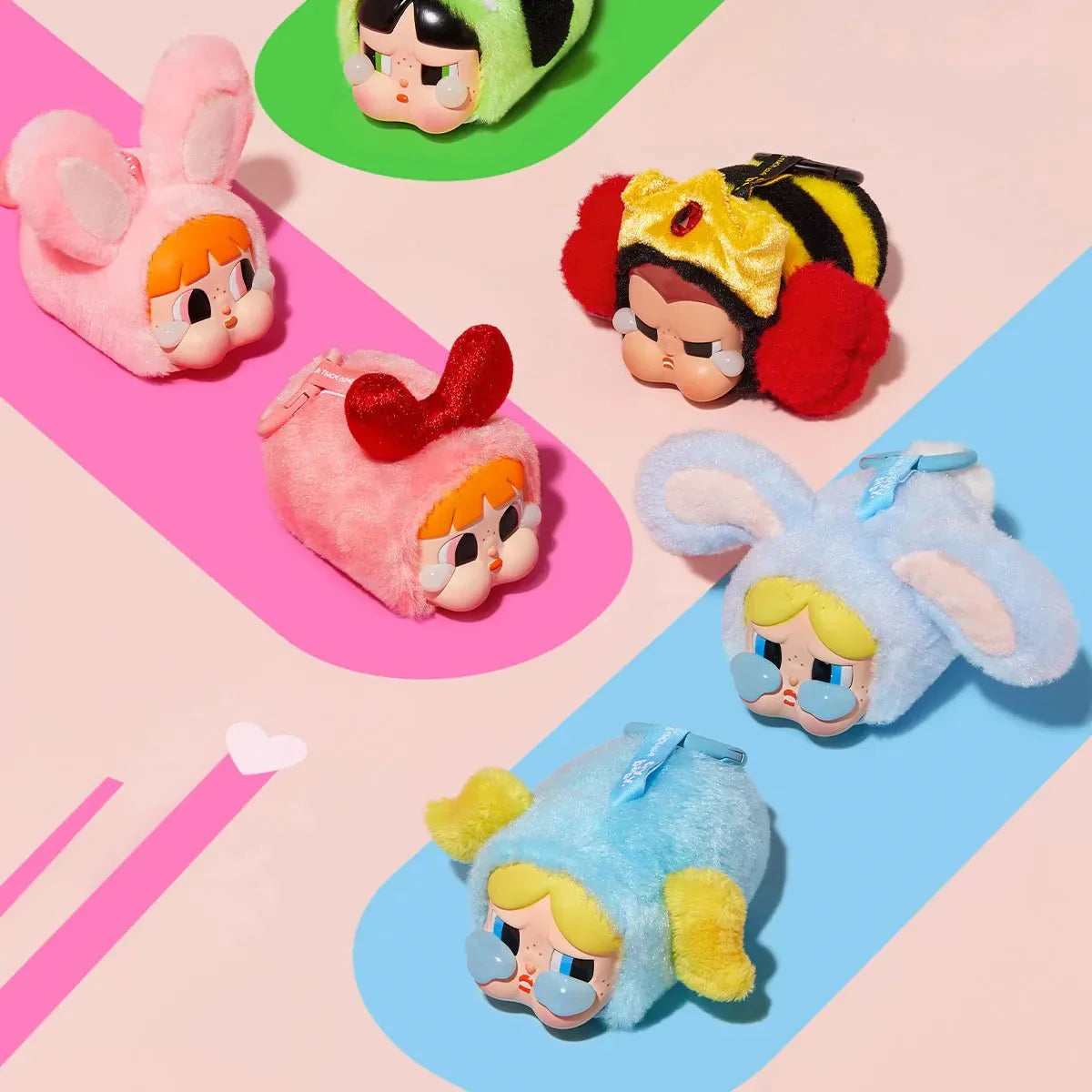 Pop Mart CRYBABY × Powerpuff Girls Series-Vinyl Face Plush Blind Box