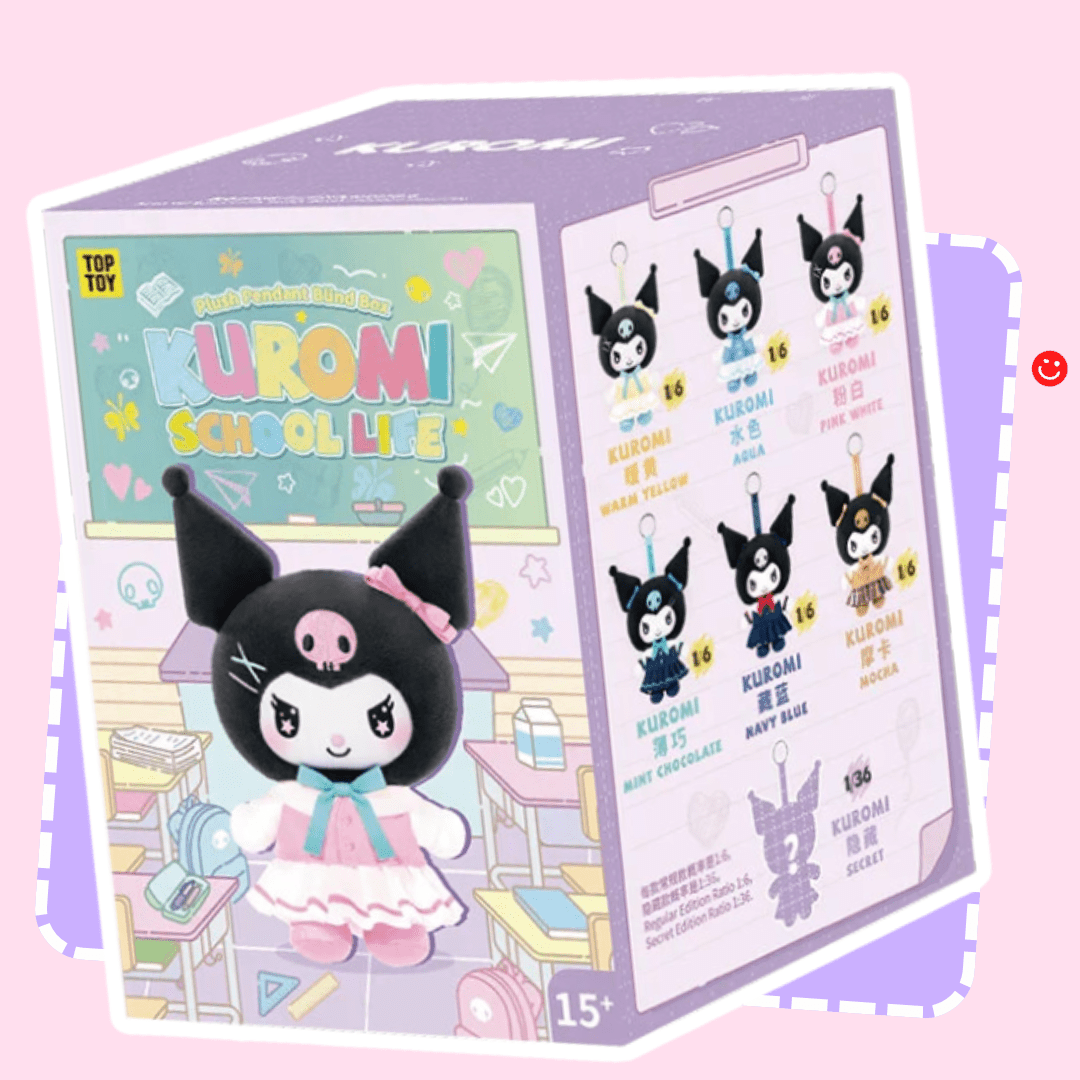 Top Toy x Sanrio Characters Kuromi School Life Series Plush Blind Box